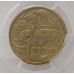 AUSTRALIA 2000 . ONE 1 DOLLAR COIN . ERROR . MULE . STRUCK ON TEN 10 CENTS
